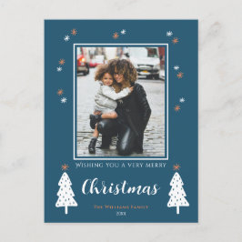 Muy Feliz Navidad Doodle Trees Foto moderna