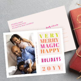 Muy Feliz Navidad Gran tipografía