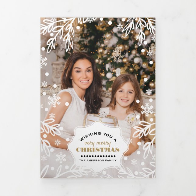 Muy Feliz Navidad. Tarjeta de vacaciones multifoto (Foto de portada)