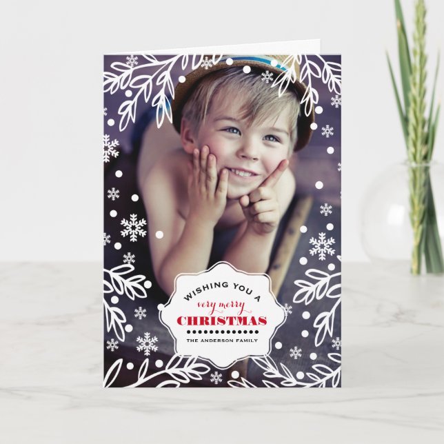 Muy Feliz Navidad. Tarjetas fotográficas personali (Anverso)