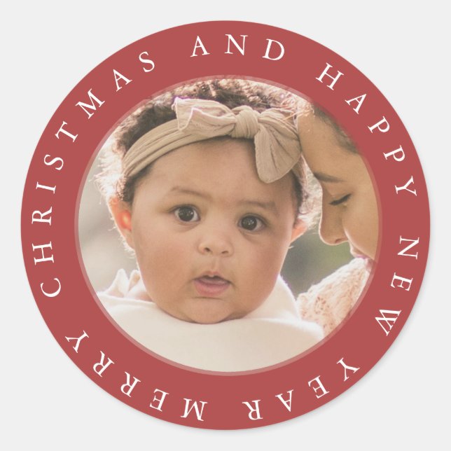 Muy Feliz Sello para sobres navideño (Anverso)