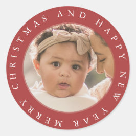 Muy Feliz Sello para sobres navideño