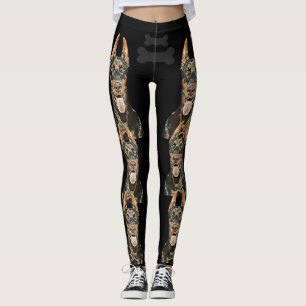 Muy Guay Black Doberman Pinscher Leggings