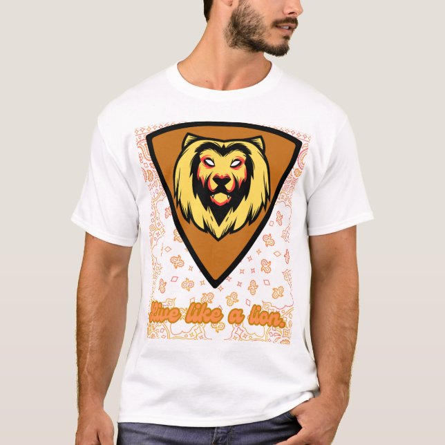 Muy lindo diseño de camisetas de león (Anverso)