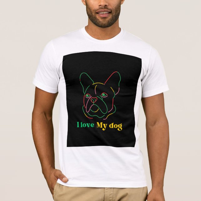 Muy lindo diseño de camisetas para perros (Anverso)