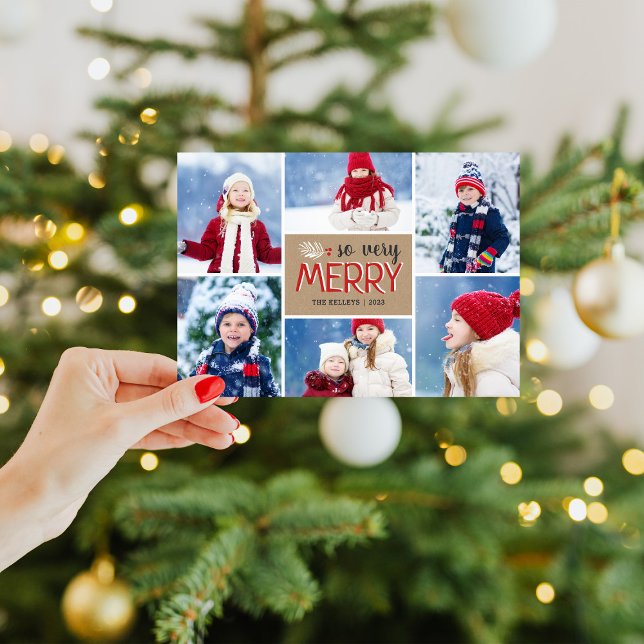 Muy Merry 6 Fotografías Magnética de la tarjeta de (Subido por el creador)