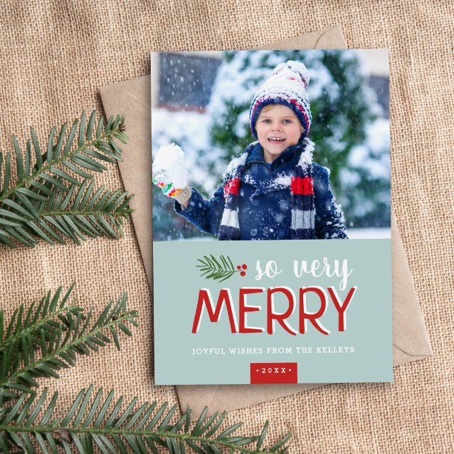 Muy Merry Magnetic Fotos Card (Subido por el creador)