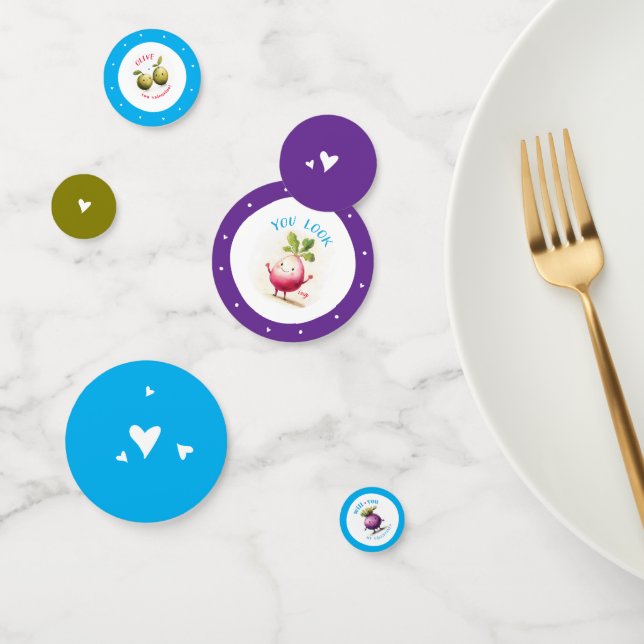 Muy Veggie Valentines Confetti (Grupo)