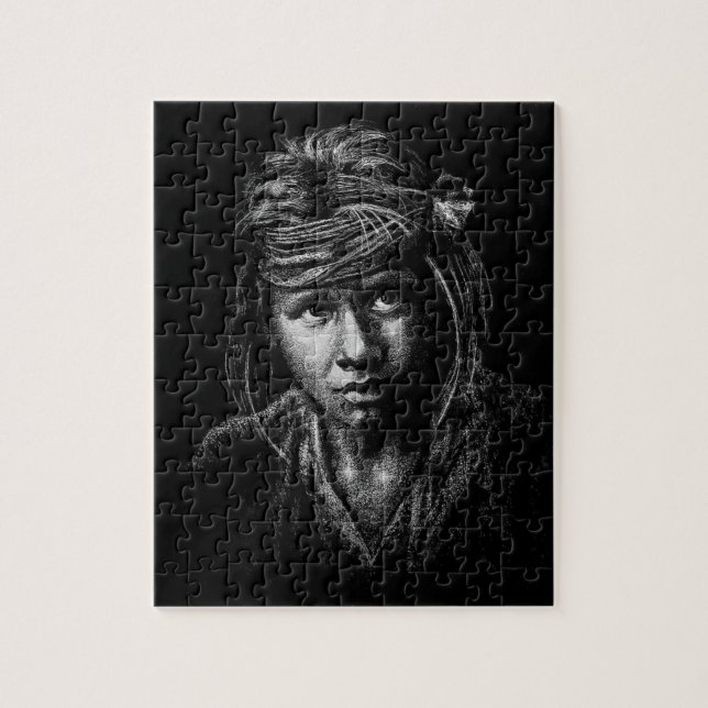 My 2004 Boy Drawing calmando el rompecabezas (Vertical)