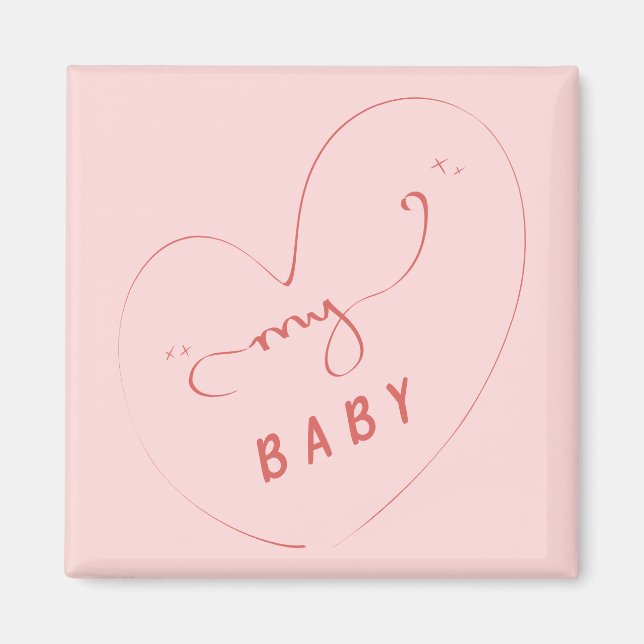 My Baby Magnet | Imán Lindo para Pareja (Frente)