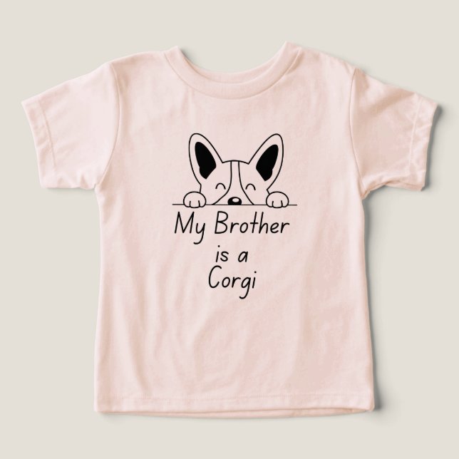 'My Brother is a Corgi' Playful Dog Loving Family (Diseño delantero )