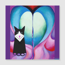 My Cat, Jellybean y Georgia O’Keeffe Art,