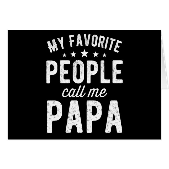 My Favorite People Call Me Papa (Anverso (Horizontal))
