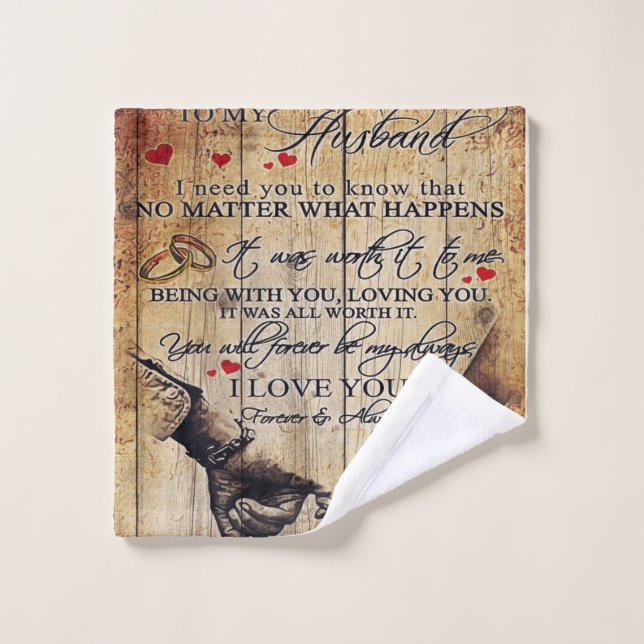 My Husband Gift | Letter For Him | (Toallita)