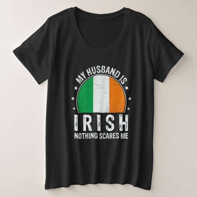 My Husband Is Irish Nothing Scares Me Irish Husban (Anverso del diseño)