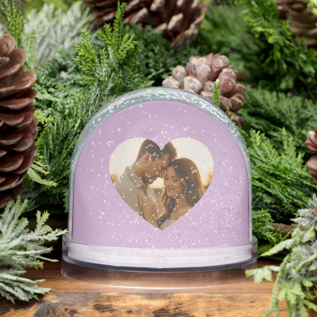 My love Minimal couple custom Snow Globes (Invierno)