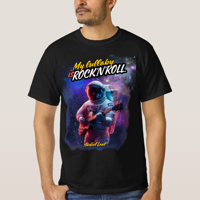 My Lullaby is Rock and Roll Camiseta (Astronauta) (Anverso)