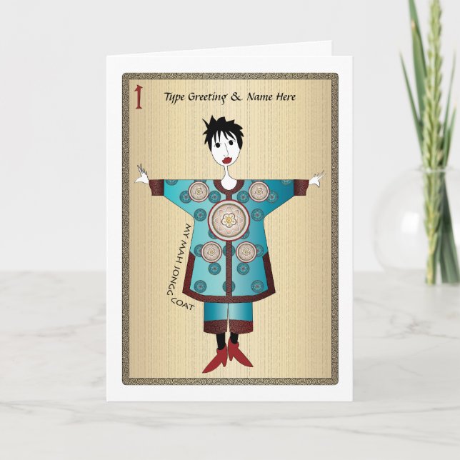 My Mah Jongg Coat 04: Tarjeta de saludo de Persona (Anverso)