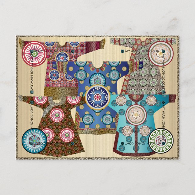 My Mah Jongg Coat 05: postal de Personalizable (Anverso)