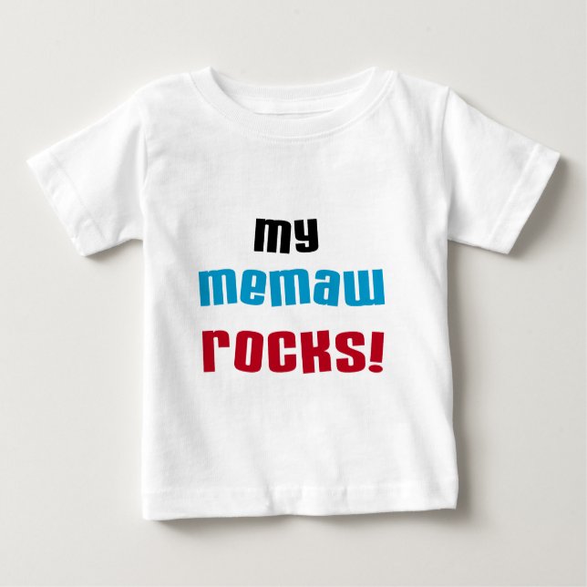 My Memaw Rocks camisetas y regalos (Anverso)