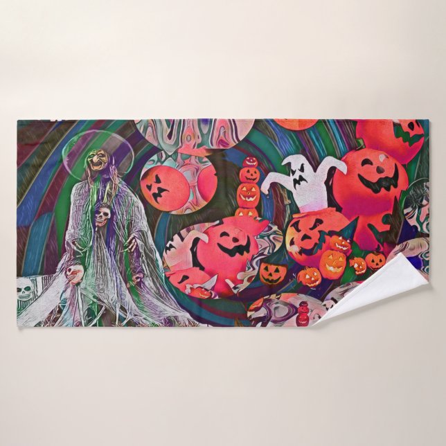 My Super Halloween V3 (Toalla de baño)