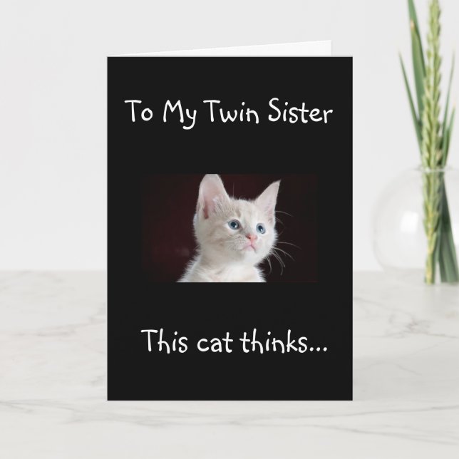 "MY TWIN" ES LA FELIZ TARJETA DE CUMPLEAÑOS DEL "M (Anverso)