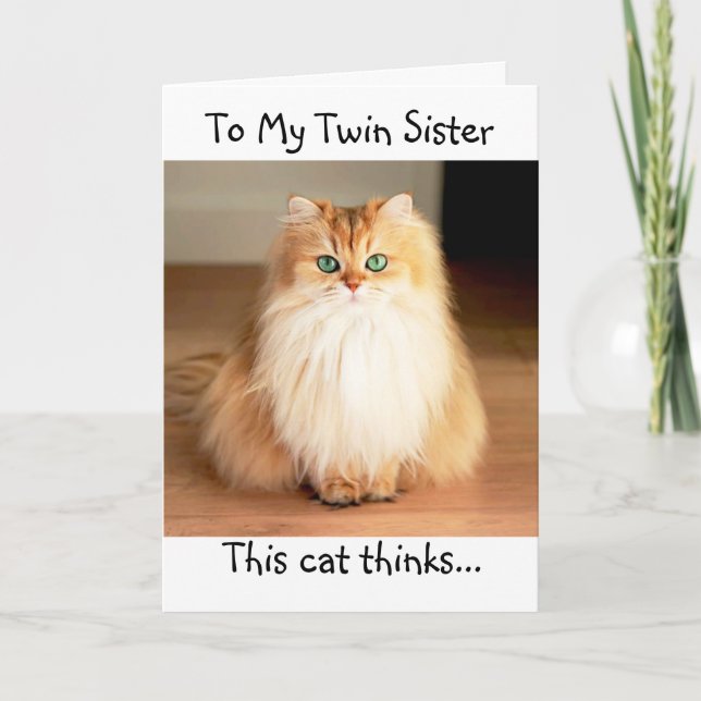 "MY TWIN" ES LA FELIZ TARJETA DE CUMPLEAÑOS DEL "M (Anverso)
