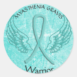 Myasthenia Gravis Angel Wings Warrior Pegatina