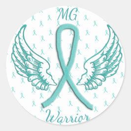 Myasthenia Gravis Angel Wings Warrior Pegatina