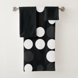 Mydeas   Puntos Retro Gris Negro y Blanco