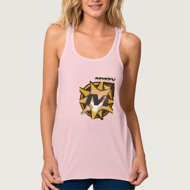 MYETV Flowy Racerback Tank Top (Rosa) (Anverso)