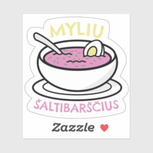 Myliu Saltibarscius Pegatina
