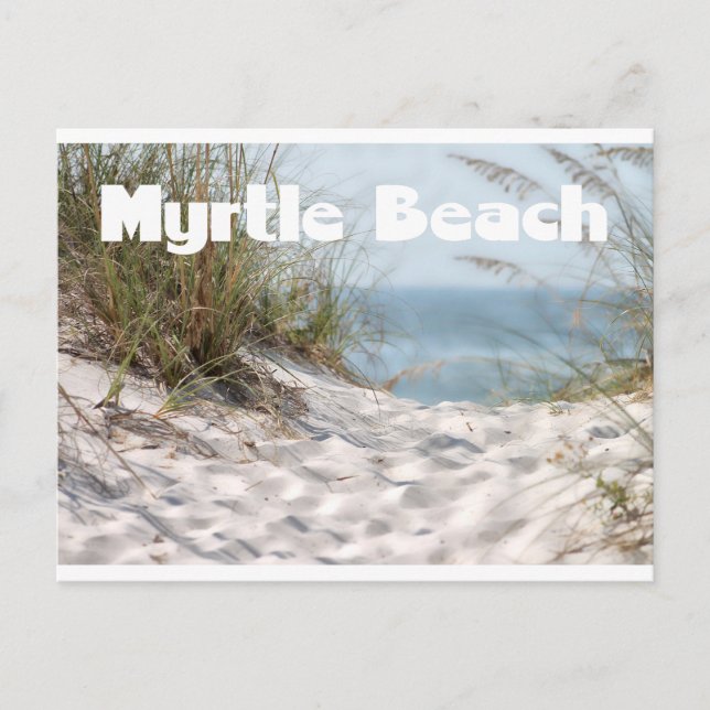 Myrtle Beach, tarjeta postal de Carolina del Sur (Anverso)