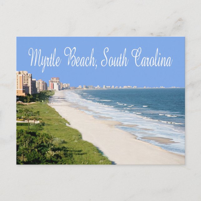 Myrtle Beach, tarjeta postal de Carolina del Sur (Anverso)