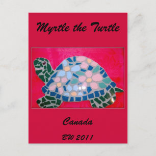 Myrtle la postal de Canadá de la tortuga