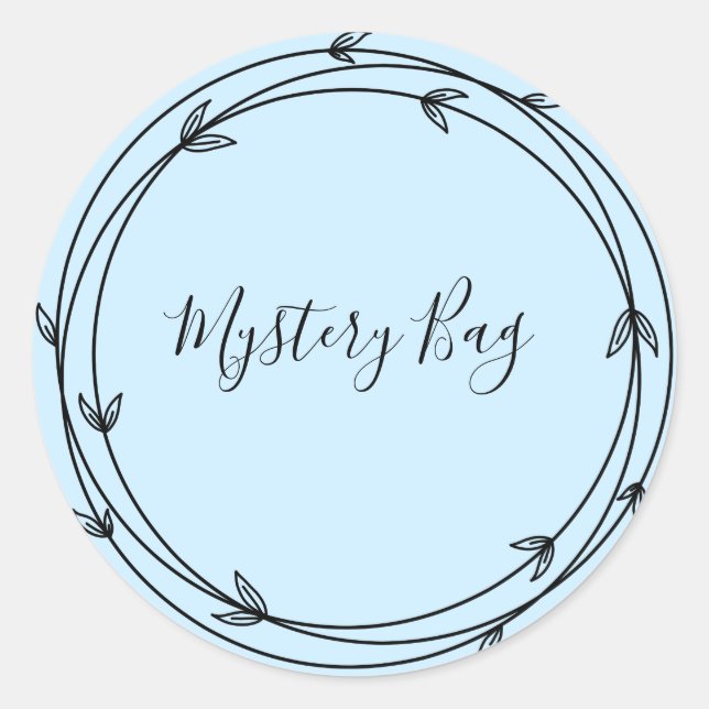 Mystery Bag Surprise Classic Round Pegatina (Anverso)