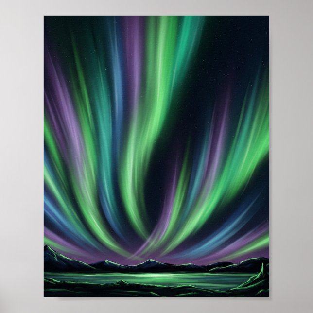 Mystic Aurora Borealis - Arte de las luces del nor (Frente)