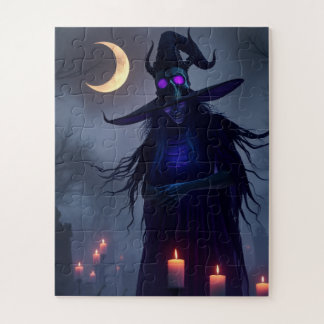 Mystic Gothic Witch Puzzle – Skull Glow Magic 💜🕯