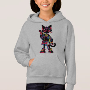 Mystic Kawaii Cat – Camiseta Tribal Espiritual Col