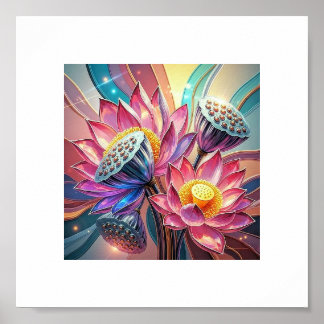 Mystic Lotus Bloom - Arte Floral Sagrado para Enli