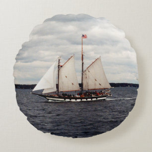 Mystic Whaler almohada redonda