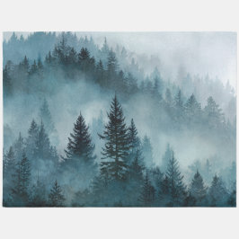 Mystical Blue Forest Escape Rug