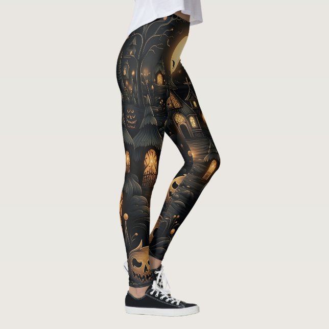 🌌 Mystical Midnight Magic Leggings 🌌 (Derecha)