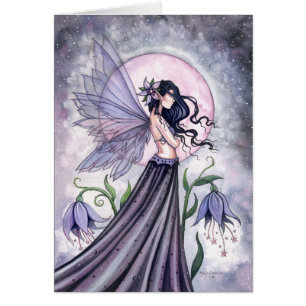 Mystical Purple Night Fairy Card de Molly Harrison
