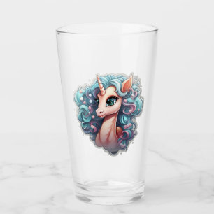 🦄 "Mystical Sip" Unicorn Vidrio Tumbler 🌟