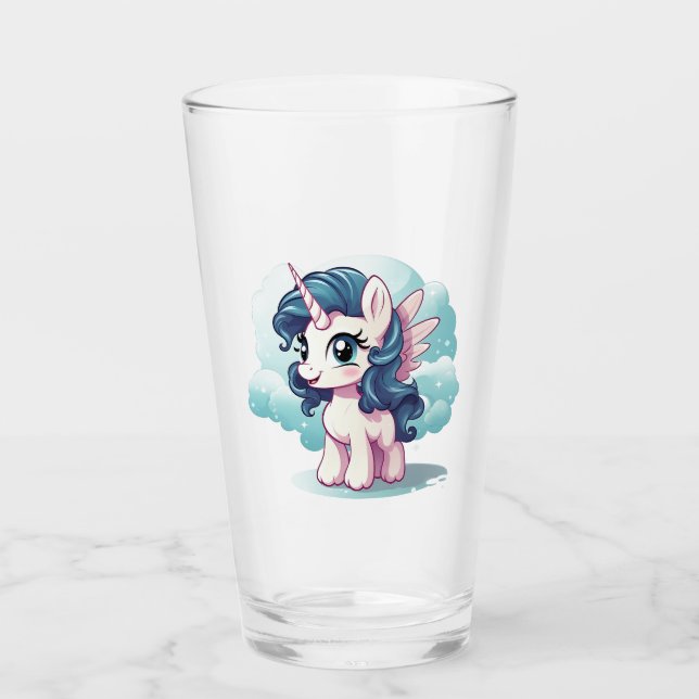 🦄 "Mystical Sip" Unicorn Vidrio Tumbler 🌟 (Anverso)