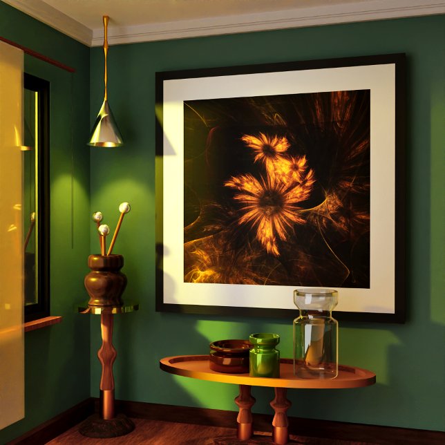 Mystique Garden Resumen Arte (Mystique Garden Abstract Art Poster)