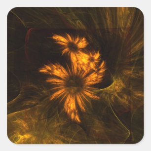 Mystique Garden Resumen Pegatina de Art Square