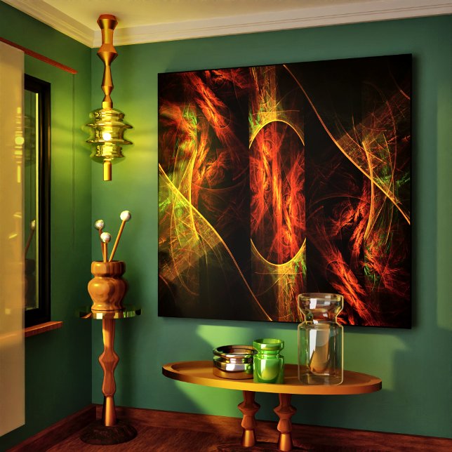 Mystique Jungle Resumen de arte Impresión de lienz (Mystique Jungle Abstract Art Wrapped Canvas Print)
