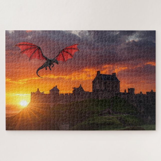 Mythical Welsh Dragon Jigsaw Puzzle (Horizontal)